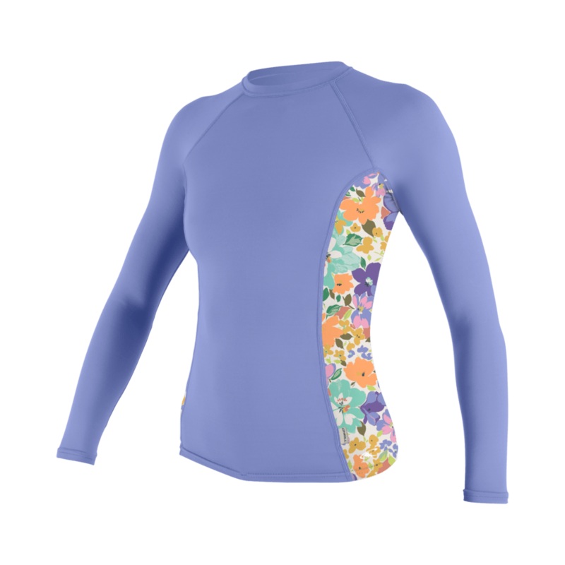 O’Neill Wmn’s Side Print L/S Rashguard-Lily/Samiflor