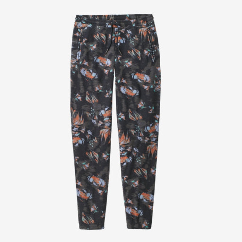 Patagonia W’s Micro D Joggers Pants-Swirl Floral: Pitch Blue