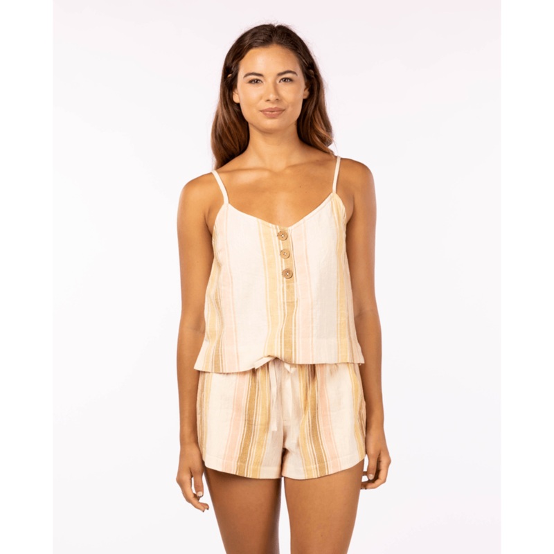 Rip Curl Classic Surf Stripe Cami Tank-Straw