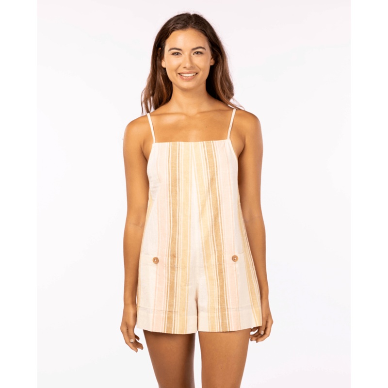 Rip Curl Classic Surf Stripe Romper-Straw