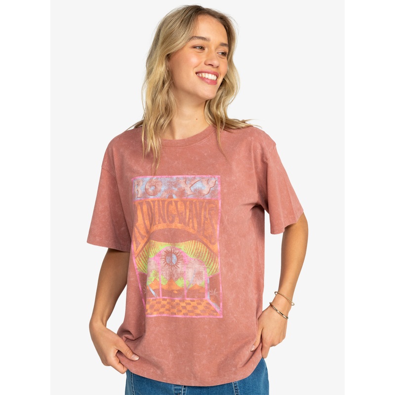 Roxy Girl Need Love B Tee-Cedar Wood