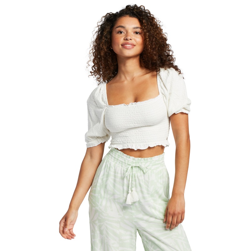 Roxy Sunset Walks Shirt-Snow White