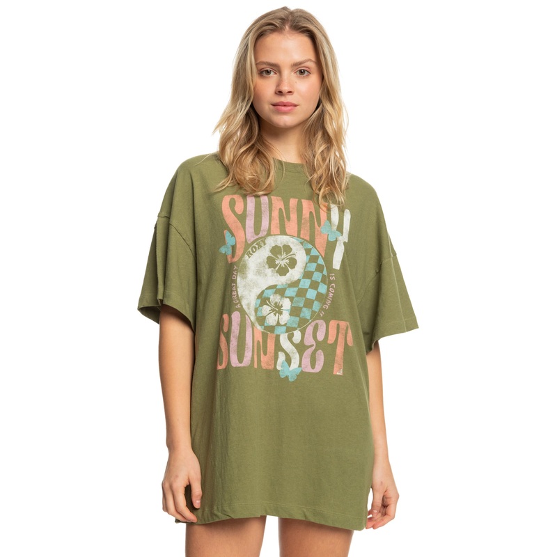 Roxy Sweet Janis II Tee-Loden Green
