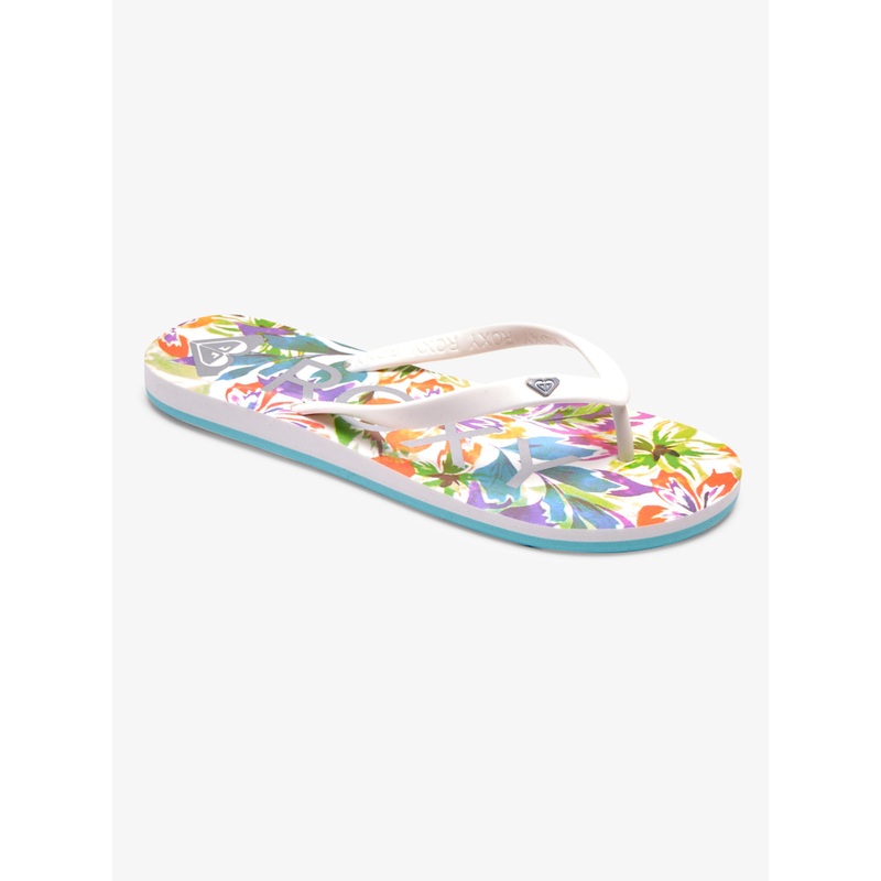 Roxy Tahiti VII Sandal-White/C Pink/Floral Print