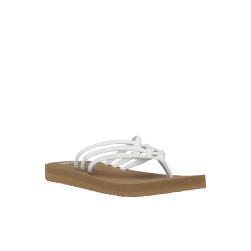 Sanuk Yoga Sandy Sandal-White/Tan
