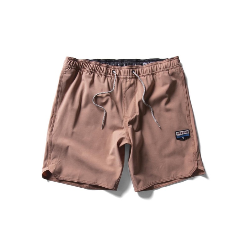 Vissla Solid Sets 17.5″ Ecolastic Boardshorts-Clay