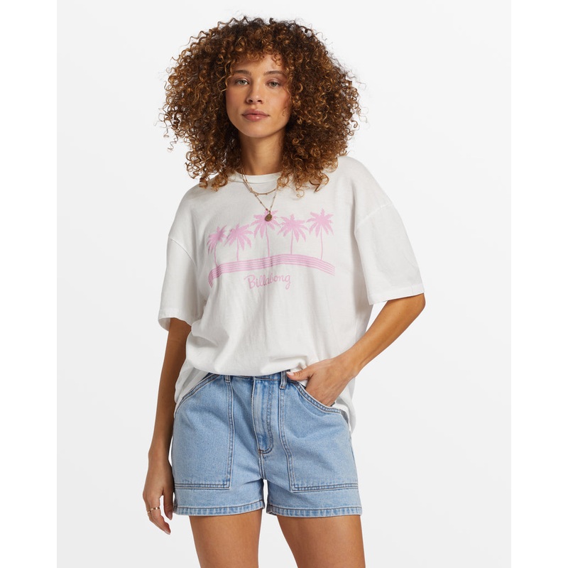 Billabong Vacation Spot Tee-Salt Crystal
