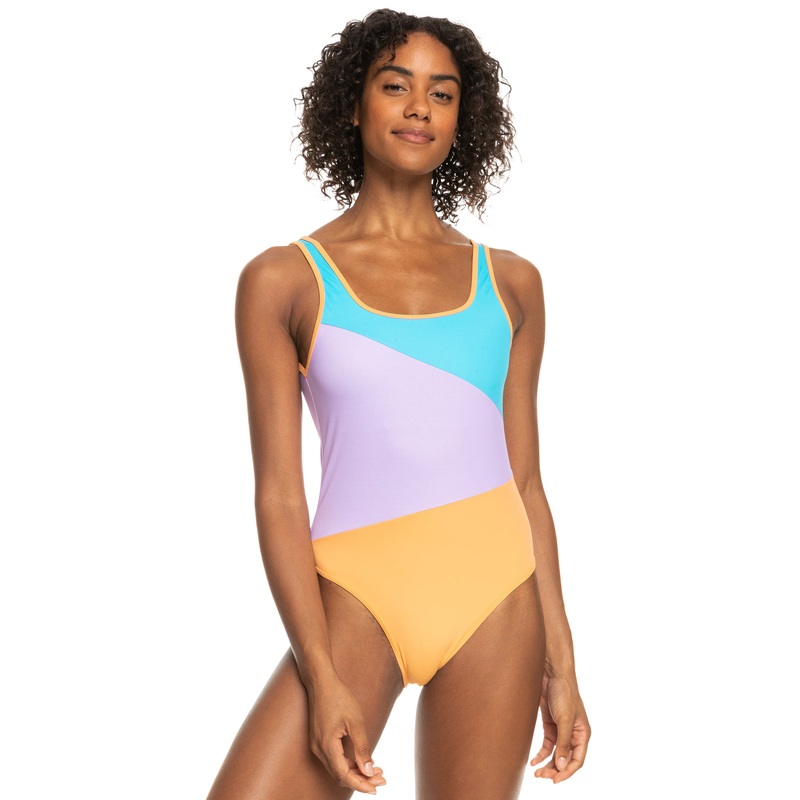 Roxy Colorblock Party One Piece-Bachelor Button