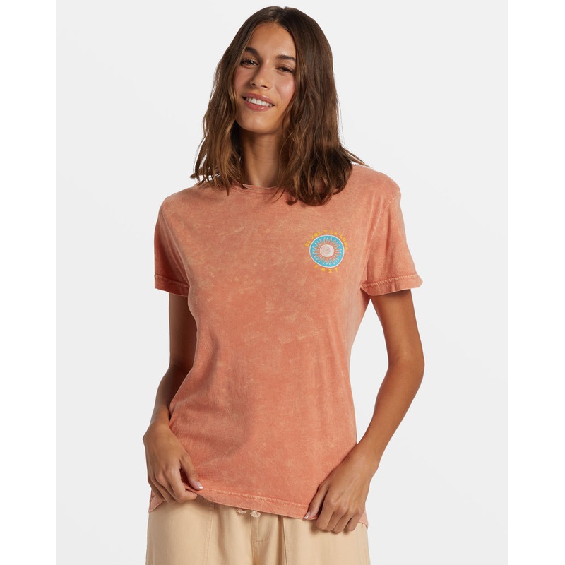 Roxy El Sol Y La Luna Tee-Apricot Brandy