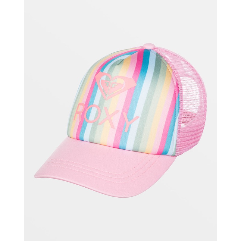 Roxy Girls Sweet Emotions Hat-Maui Blue Rainbow Stripe
