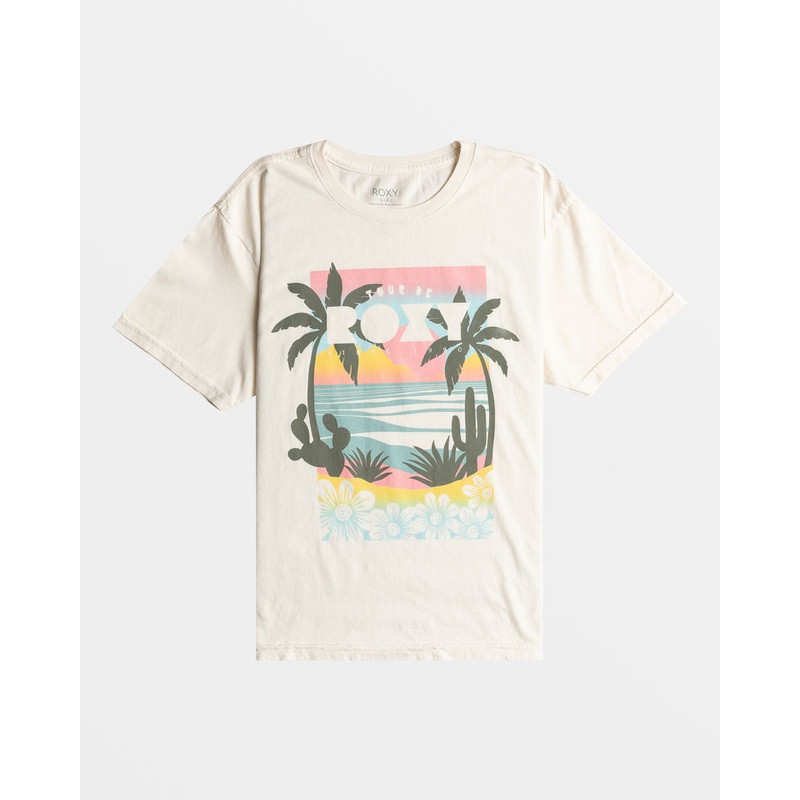 Roxy Girls Tour De Roxy Tee-Egret