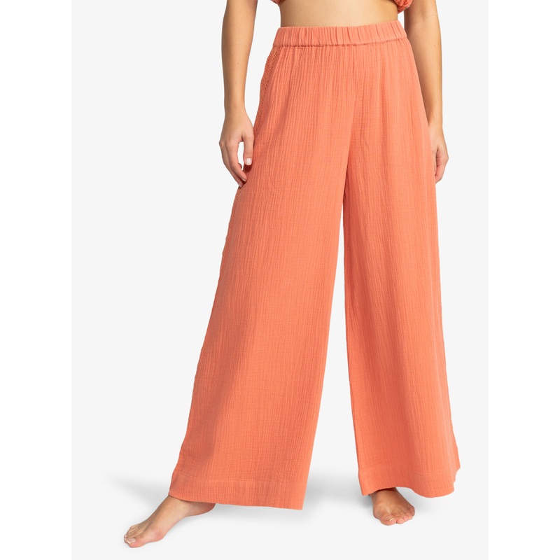 Roxy Golden Tropic Pants-Apricot Brandy