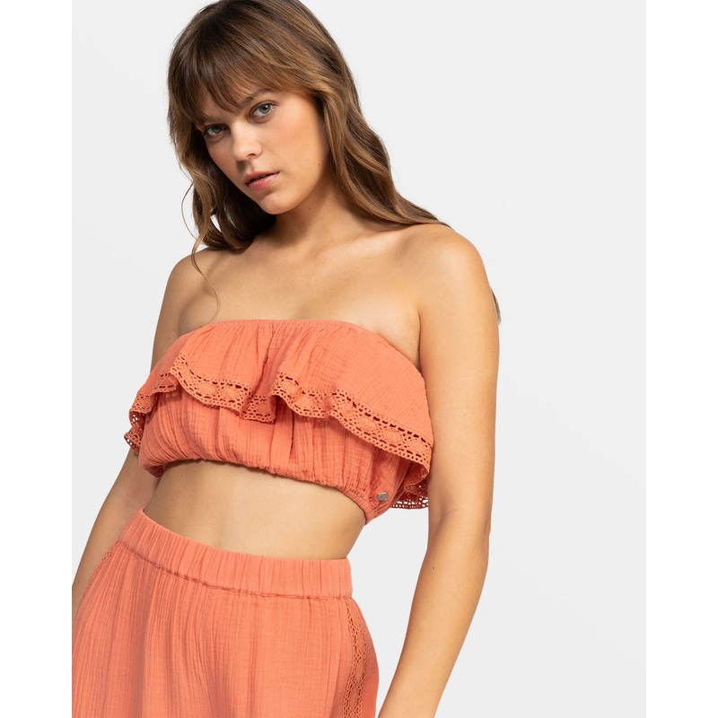 Roxy Golden Tropic Solid Tank-Apricot Brandy