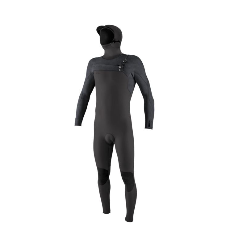 O’Neill Hyperfreak 5/4+ CZ Hooded Wetsuit-Mintoil/Raven