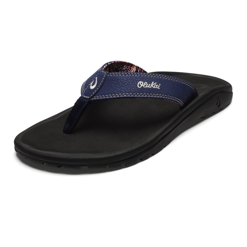 Olukai Ohana Sandal-Navy/Onyx