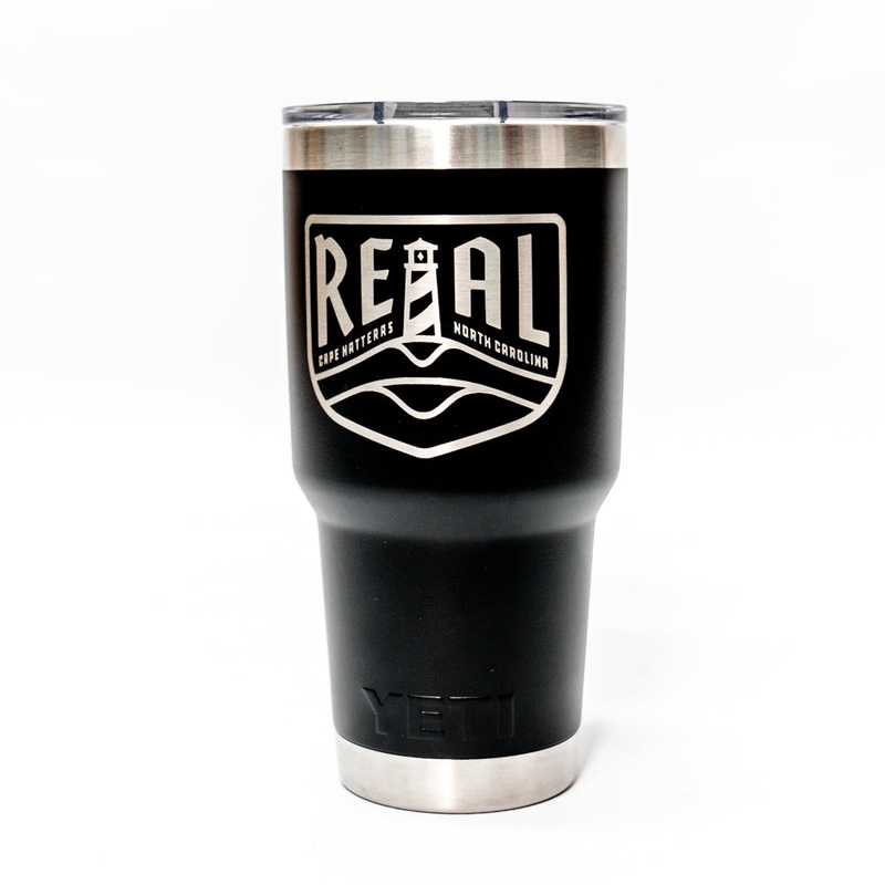REAL x YETI Rambler 30 oz Tumbler w/MS Lid-Black