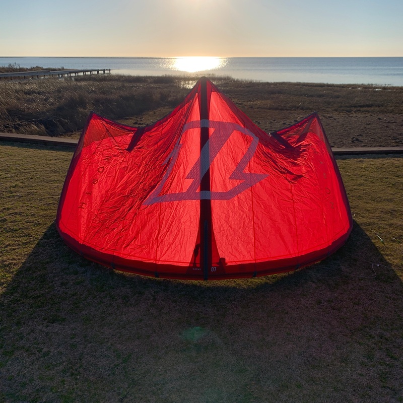 USED 2021 North Carve Kite-7m-Sunset Red