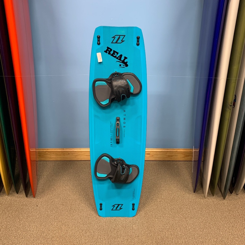 USED 2022 North Atmos Hybrid Kiteboard-138cm w/Straps-Aqua