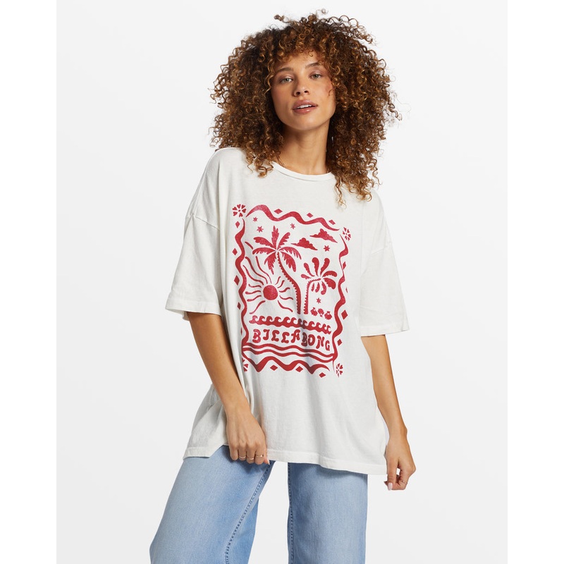 Billabong Coastal Tides Tee-Salt Crystal