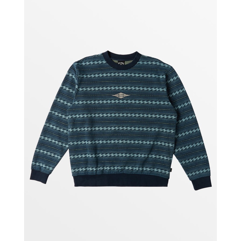 Billabong Halfrack Fleece Crew Sweatshirt-Navy