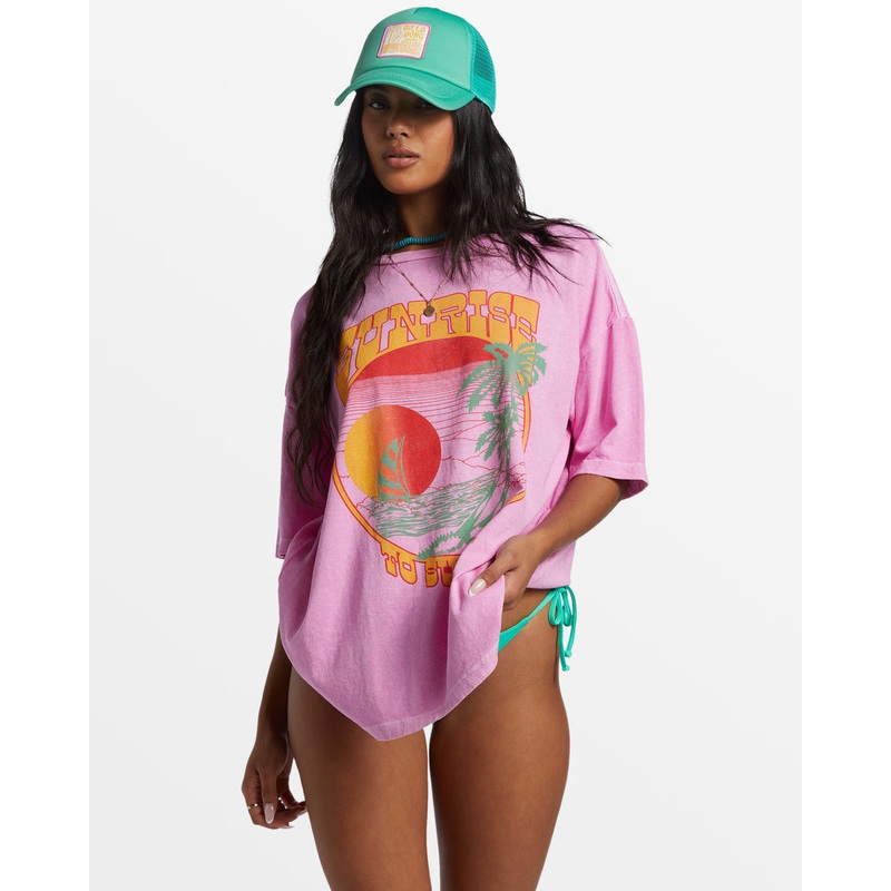 Billabong Sunrise To Sunset Tee-Paradise Pink
