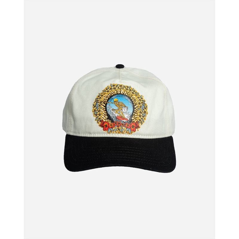 Lost Cali Nightmare Strapback Hat-Vintage White