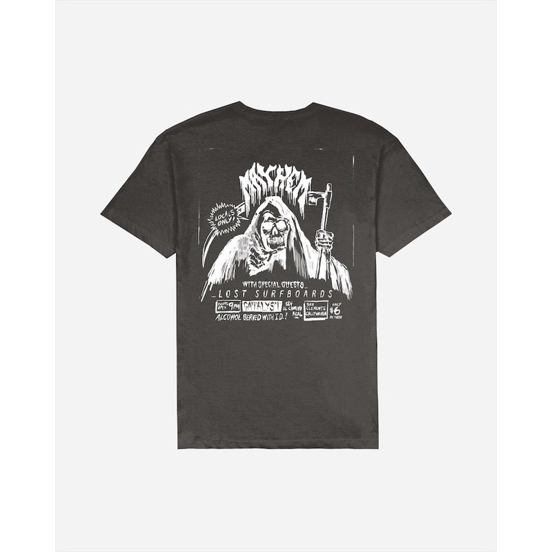 Lost Flyer Vintage Dye Tee-Vintage Black