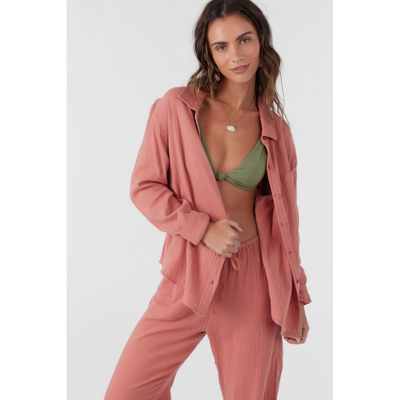 O’Neill Leni L/S Shirt-Canyon Rose