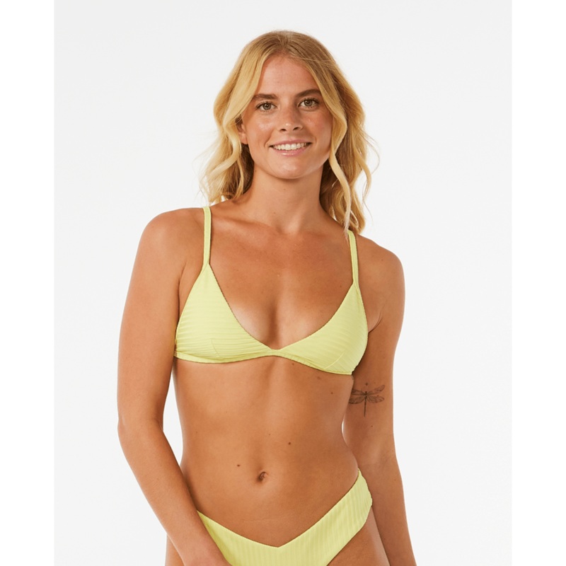 Rip Curl Premium Surf Fixed Tri Top-Bright Yellow