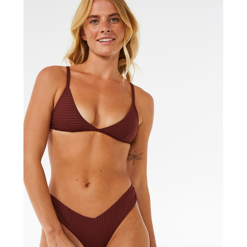 Rip Curl Premium Surf Fixed Tri Top-Plum