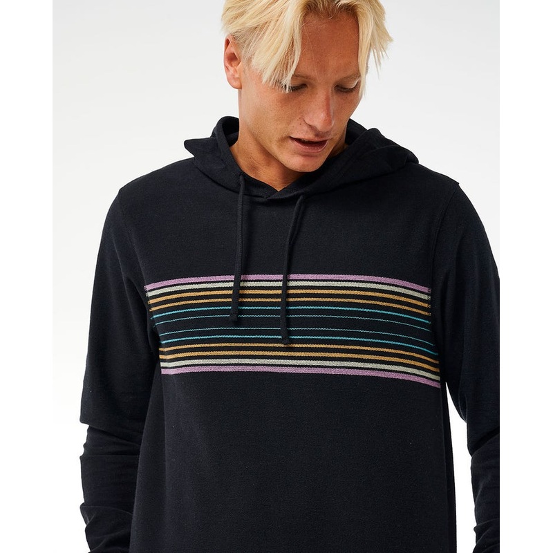 Rip Curl Surf Revival Hooded L/S Shirt-Black