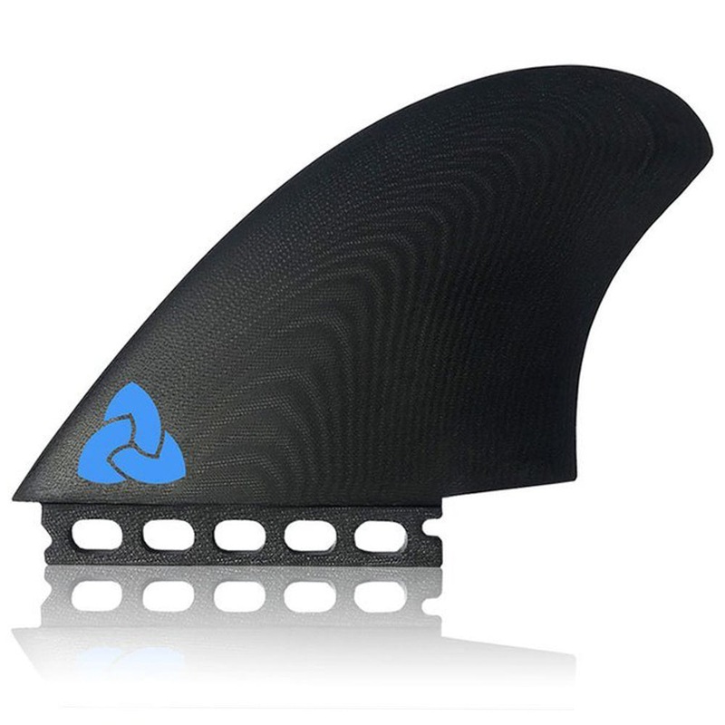 NVS Marlin Keel Futures Apex Twin Fin Set-Black-Medium