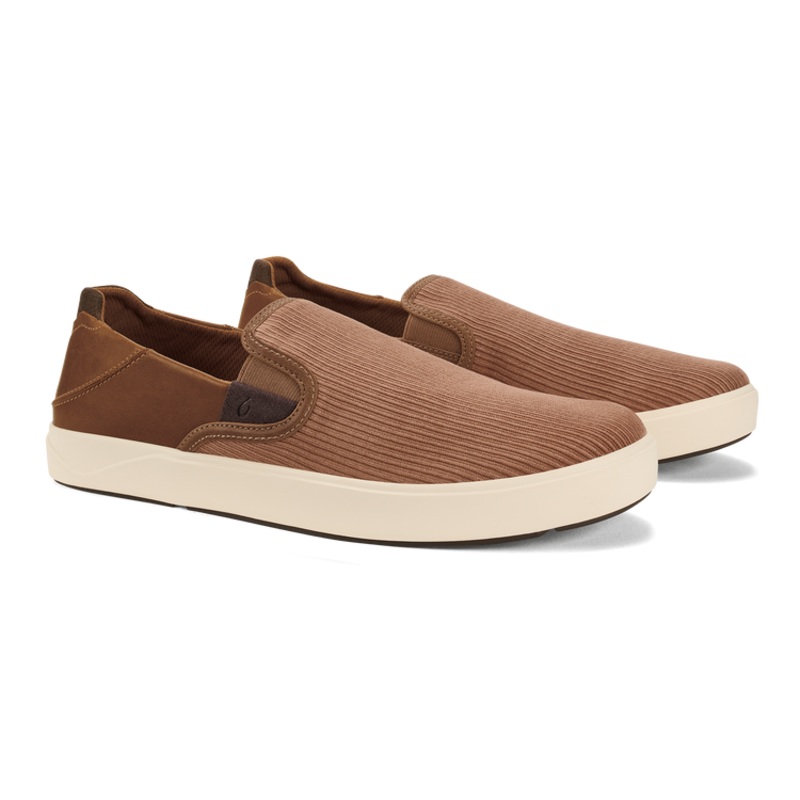 Olukai Lae’ahi Kapa Sandal-Tan/Dk Wood