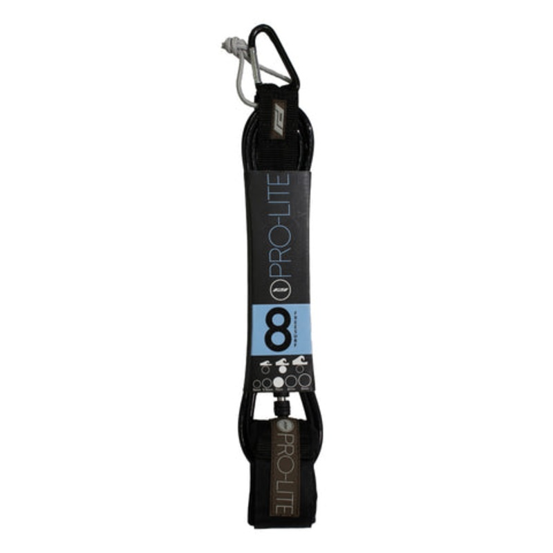 Pro-Lite Freesurf Leash-Black-8′ x 7mm