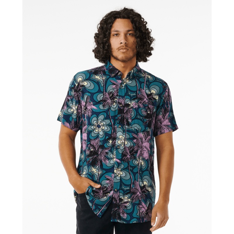 Rip Curl Barrel Killa S/S  Shirt-Dusty Purple