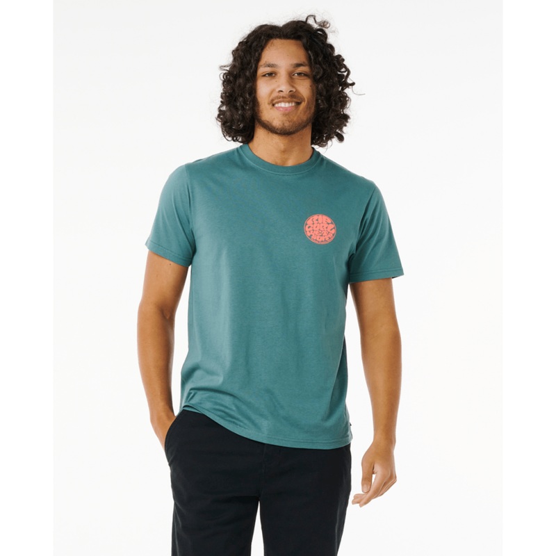 Rip Curl Wetsuit Icon Tee-Bluestone