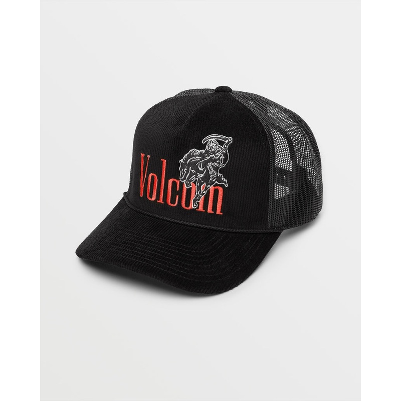 Volcom Cheat Death Trucker Hat-Black