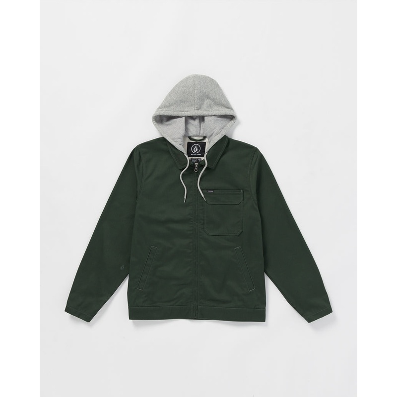 Volcom Korman Hooded Jacket-Dark Forest