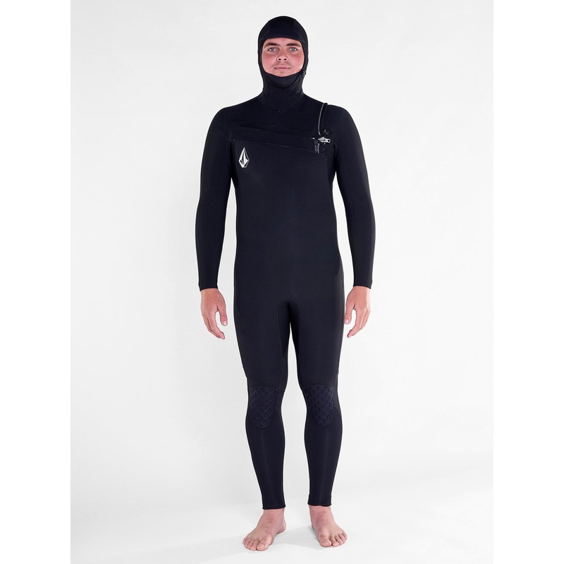 Volcom Modulator 4/3 Hooded Wetsuit-Black