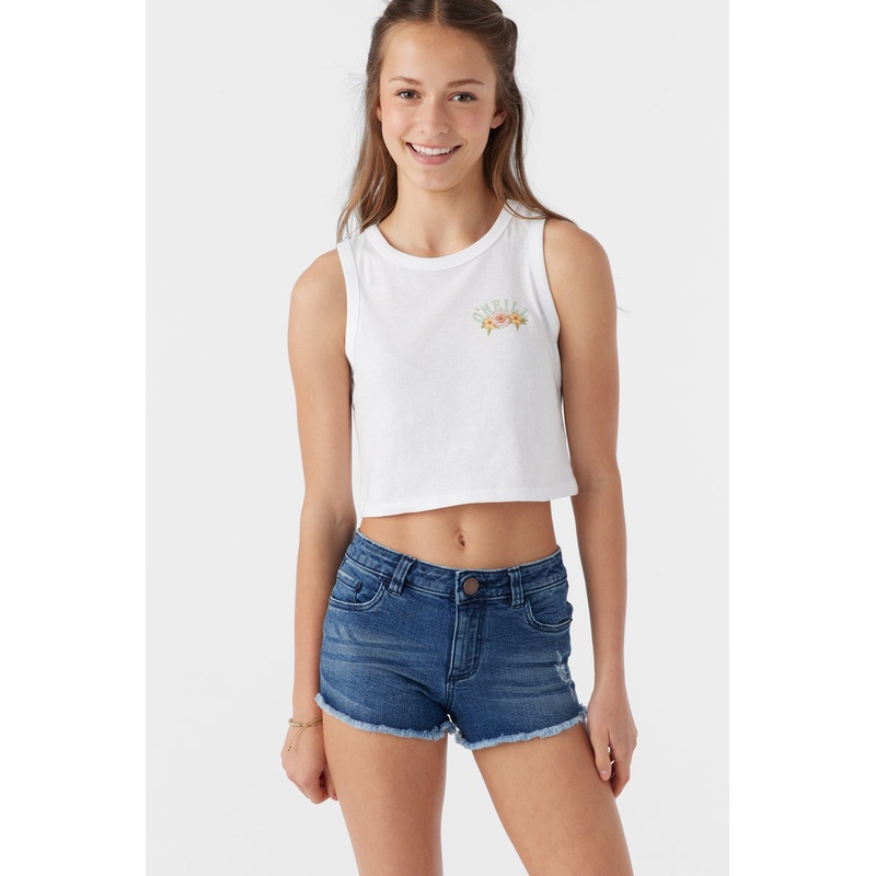 O’Neill Girls Backyard Tank-White