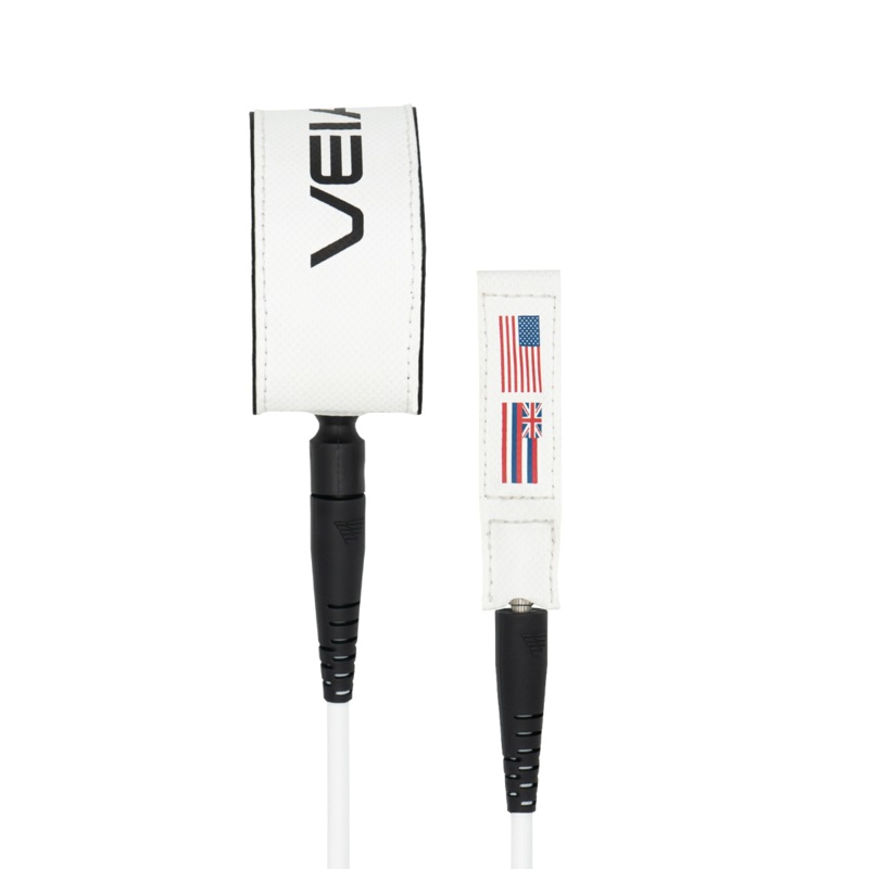 VEIA JJF Pro Leash-USA Orbiter White-6′ x 7mm