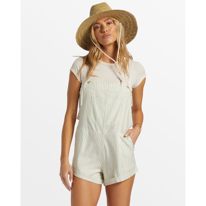 Billabong Wild Pursuit Romper-Light Avocado