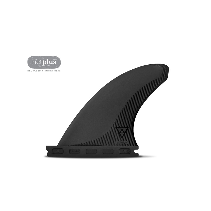 Futures Scimitar Alpha Quad Rear Fin Set-Carbon/Black