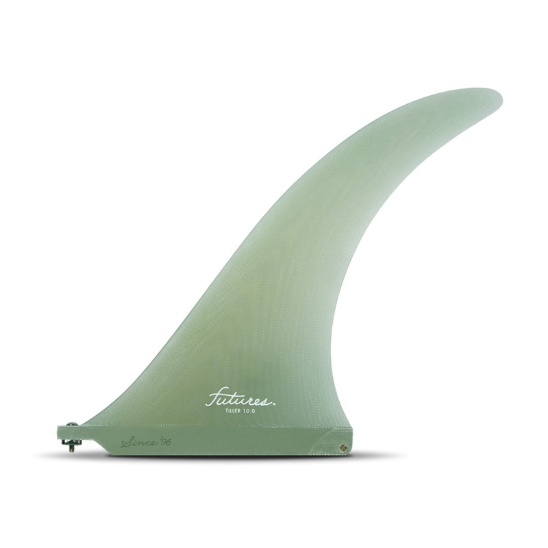 Futures Tiller Volan Single Fin-Clear-10″