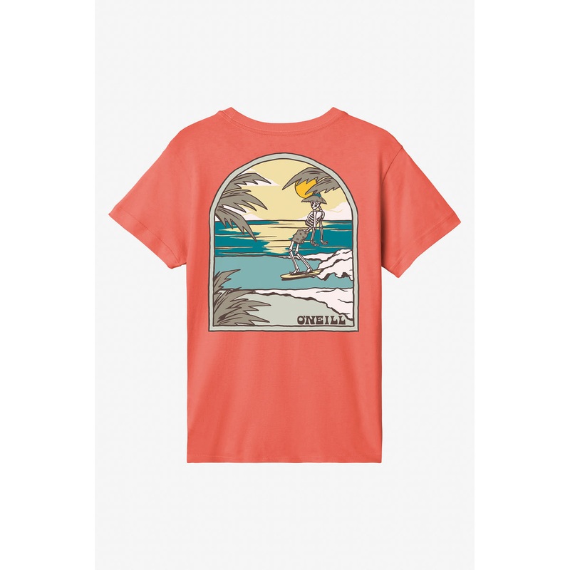 O’Neill Youth Chill Bones Tee-Hot Red