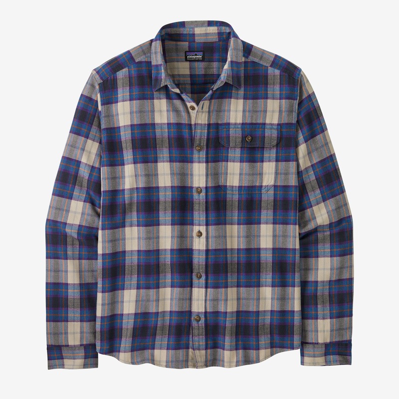 Patagonia LW Fjord Flannel L/S Shirt-Spotter: Endless Blue