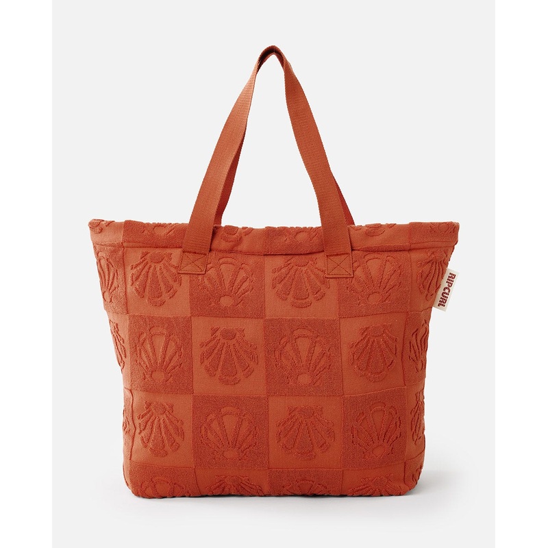 Rip Curl Mixed Jacquard 40L Tote Bag-Rust