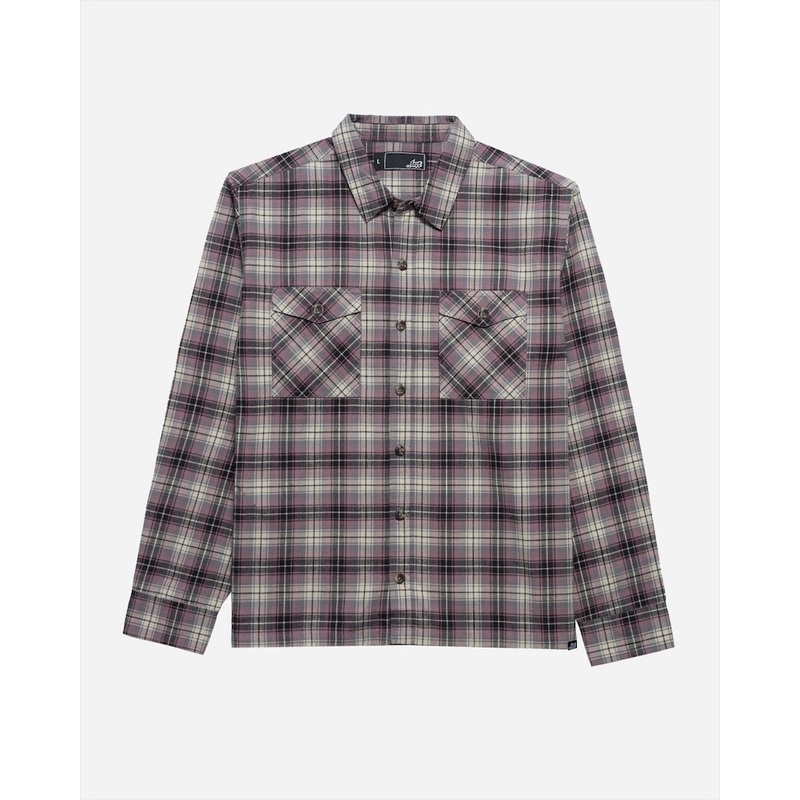 Lost Agitator Flannel L/S Shirt-Mauve