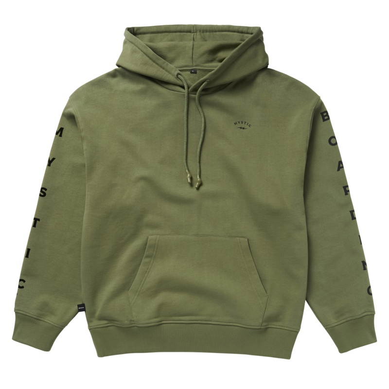 Mystic Bolt Hood Sweatshirt-Dark Olive