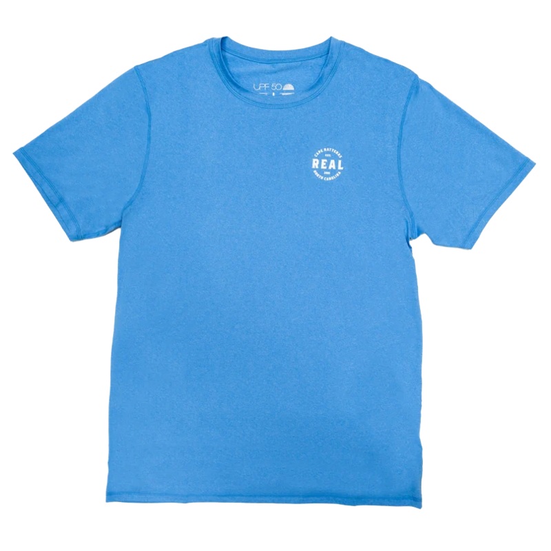 REAL Antix S/S Rashguard-Heather Blue